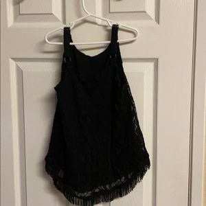 Disney Signed special edition black lace tank top